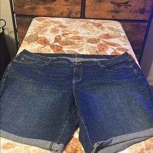 Torrid Dark Blue Jean Shorts